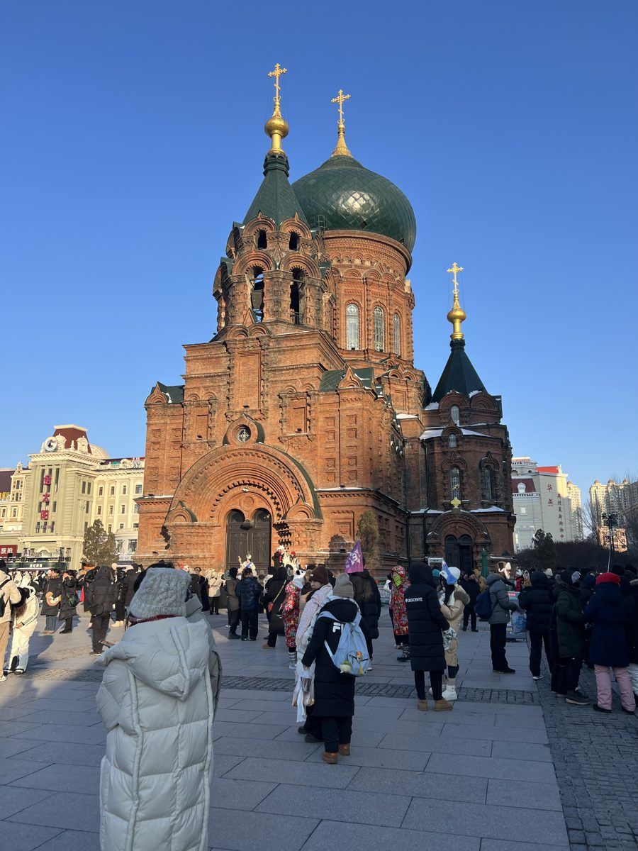 St. Sophia Cathedral in Harbin with its green domes